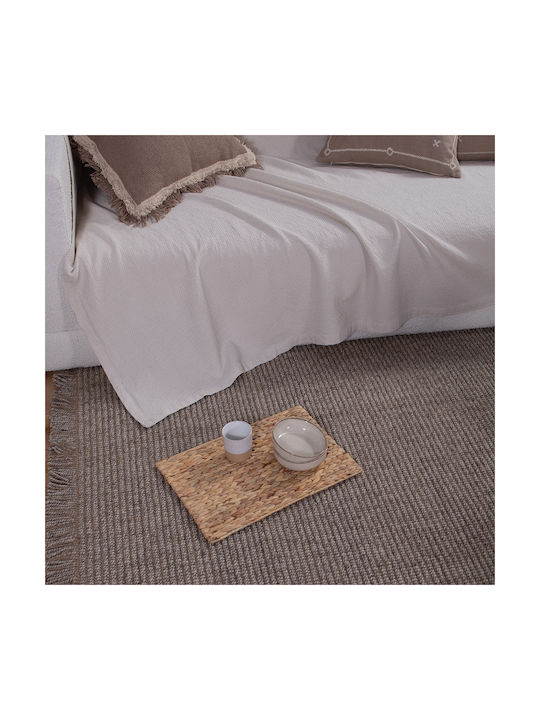 Nef-Nef Homeware Rebel Rutschfest Teppich Rechteckig Sommer aus Jute Beige