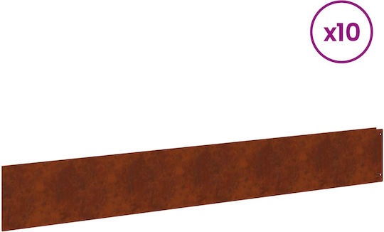 vidaXL Garden Hedge in Brown Colour 1m x 15cm 10 Pieces