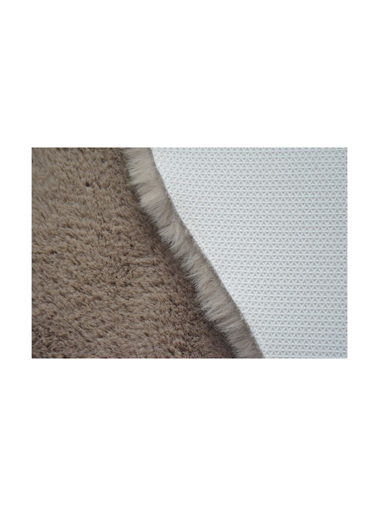 Newplan Puffy Fc25 Rutschfest Teppich Rechteckig Synthetisch,Polyester/Cotton/Leather Taupe