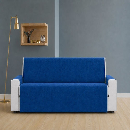 Pucioasa Ελαστικό Κάλυμμα Τριθέσιου Καναπέ Navy Blue