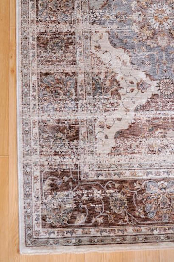 Klonaras 1801/V Covor Rectangular cu franjuri Bej