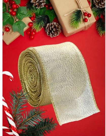 ecarla Weihnachtsgirlande Goldene 6.3x200cm