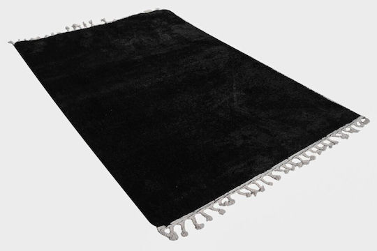 Balsan Silky Χαλί Ορθογώνιο Shaggy Black 200x280cm