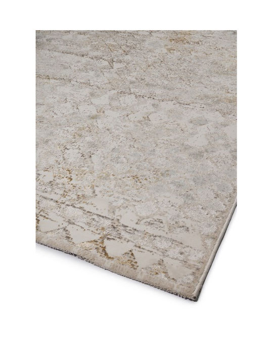 Viokarpet Kunst 9318a Weiß-Gold 133x190