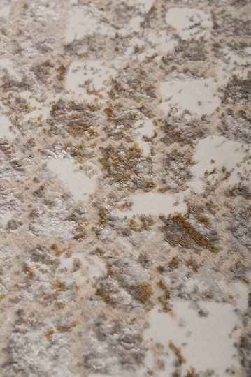 Viokarpet Kunst 9318a Weiß-Gold 133x190