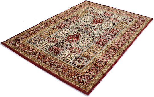 Balsan Teppich Rechteckig Synthetisch,Polyester/Cotton/Leather Red