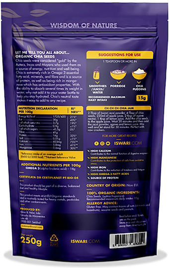 Iswari Bio Chia Seeds 250g