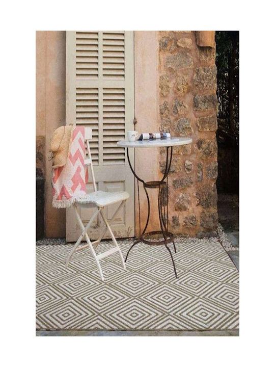 Atmosphera Outdoor Rectangular Beige Living Room Rug 120x180cm