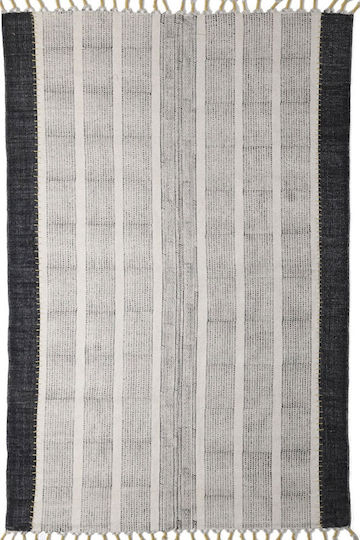 Royal Carpet Lotus Cotton Kilim 354 Χαλί Ορθογώνιο Βαμβακερό με Κρόσια 354 Black 100x160cm