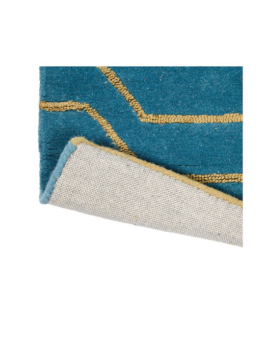 Wedgwood BC291518 Handgefertigt Teppich Rechteckig Wolle Blue Arris Teal - Arris Teal