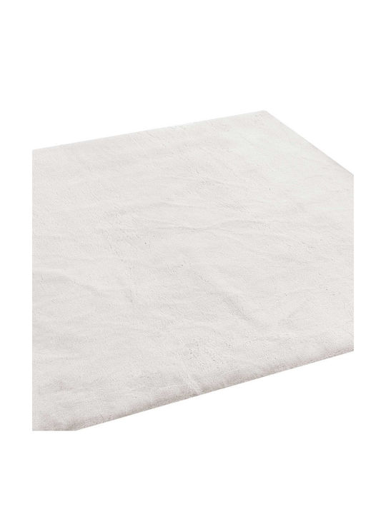 Madi Bound Teppich Rechteckig Pelzige White