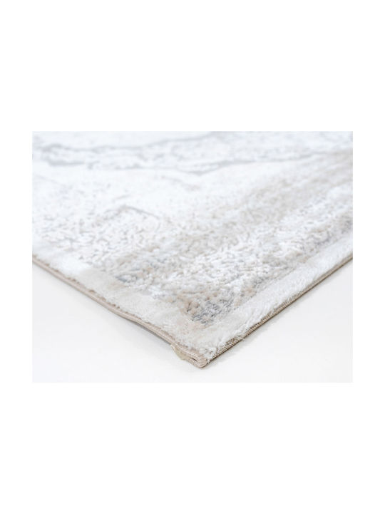 Ezzo Firenze D076ah9 Teppich Rechteckig Synthetisch,Polyester/Cotton/Leather Grey
