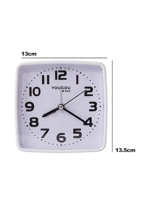 Avizar Table Clock Bedroom 13cm Clear Precise Time Display White