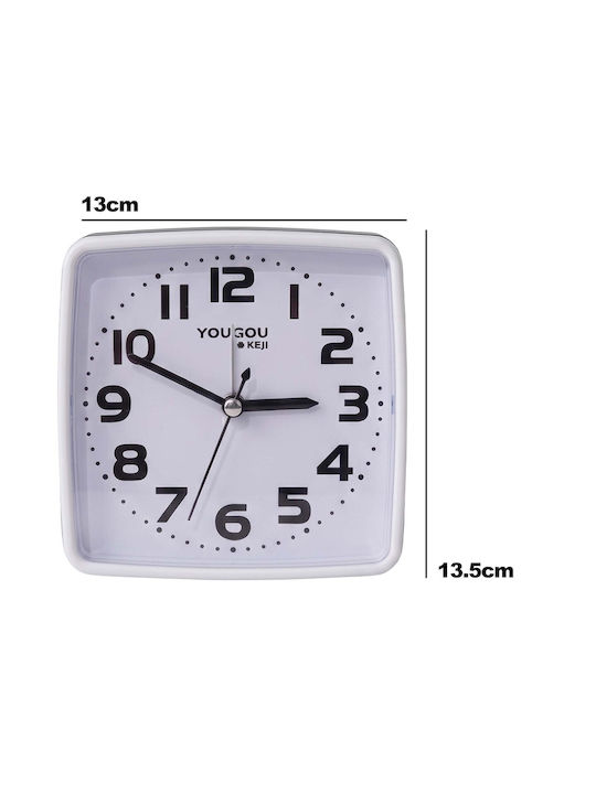 Avizar Table Clock Bedroom 13cm Clear Precise Time Display Black