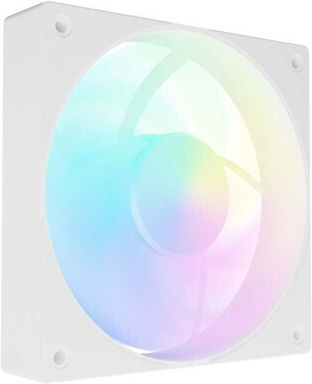 Fury SAI S12 Case Fan 120mm (1500rpm / 49.6cfm) με ARGB Φωτισμό και Σύνδεση 4-Pin PWM 3τμχ Λευκό