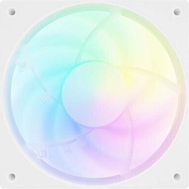 Fury SAI S12 Case Fan 120mm (1500rpm / 49.6cfm) με ARGB Φωτισμό και Σύνδεση 4-Pin PWM 3τμχ Λευκό
