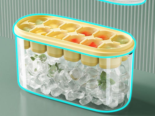 Silicone Ice Cube Mold with Lid 12 Slots Storage Container 3-07447_zo