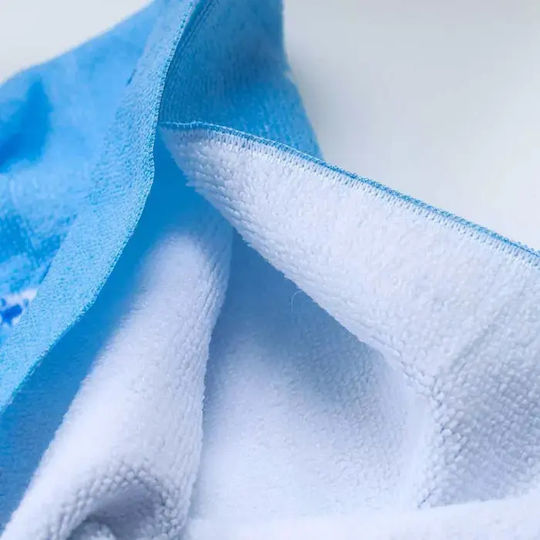 Kinderbademantel Blau mit Kapuzen-