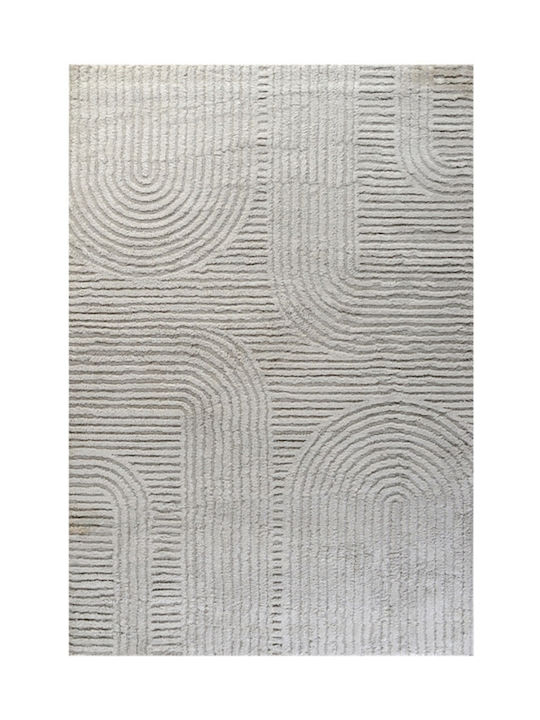 Tzikas Carpets Alloy Teppich Rechteckig Synthetisch,Polyester/Cotton/Leather Gray
