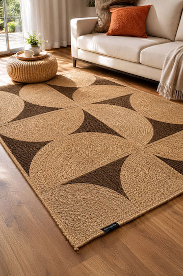 Guy Laroche Mirage Килим За Дневна Правоъгълен От Джута Кафяв 140x200см