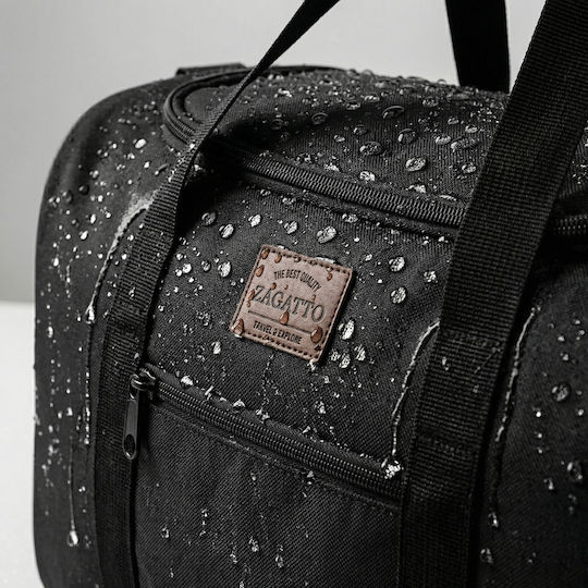 Zagatto Geantă Voiaj Tip Rucsac 24l Neagră Textilă M40xL20xÎ25cm
