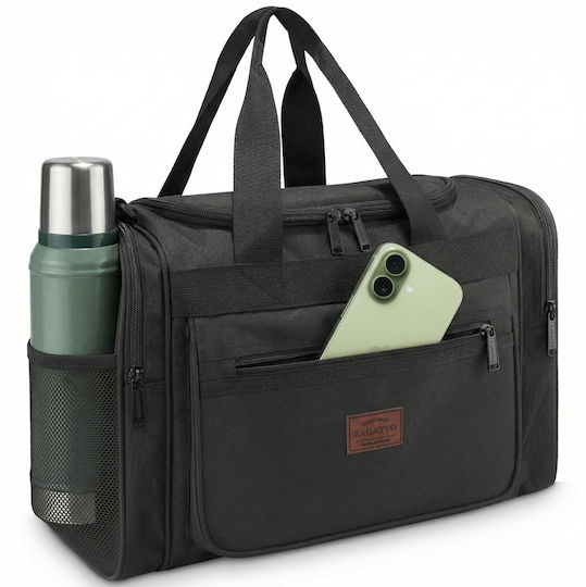 Zagatto Geantă Voiaj 24l Neagră Textilă M40xL20xÎ25cm