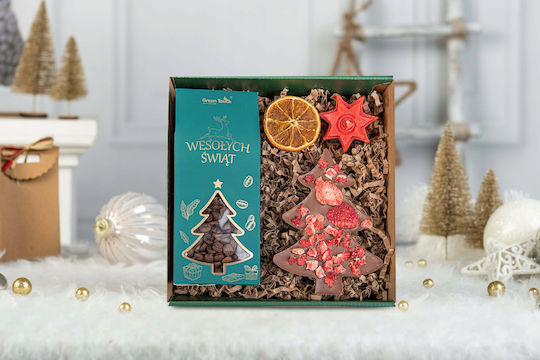 Gift Set In A Box Christmas Santa Claus Gift Coffee Chocolate Box