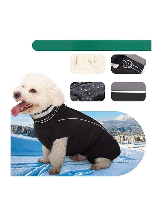 Hundemäntel Fleece Wasserdicht Schwarzes XL