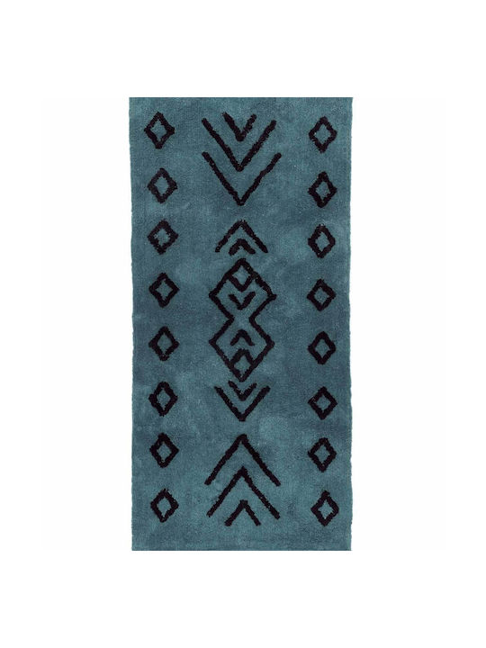 Palamaiki Ridel Χαλί Ορθογώνιο Καλοκαιρινό Petrol 60x140cm