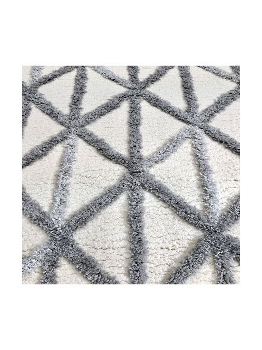 Koulis Carpets Thick 825 Χαλί Ορθογώνιο με Κρόσια Grey / Cream 165x230cm