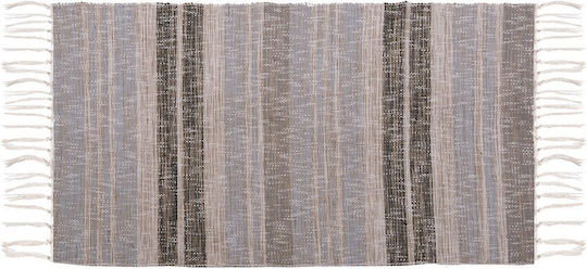 Nef-Nef Homeware Bayen Rutschfest Teppich Rechteckig Sommer aus Jute mit Fransen Beige / L.blue