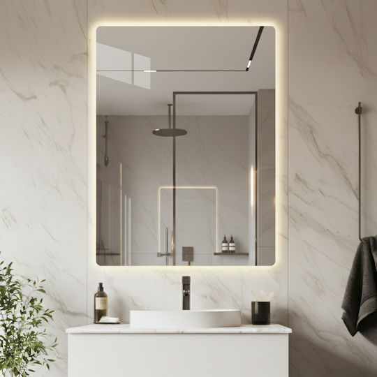 Futura Правоъгълно Огледало За Баня LED Touch 60x80cm