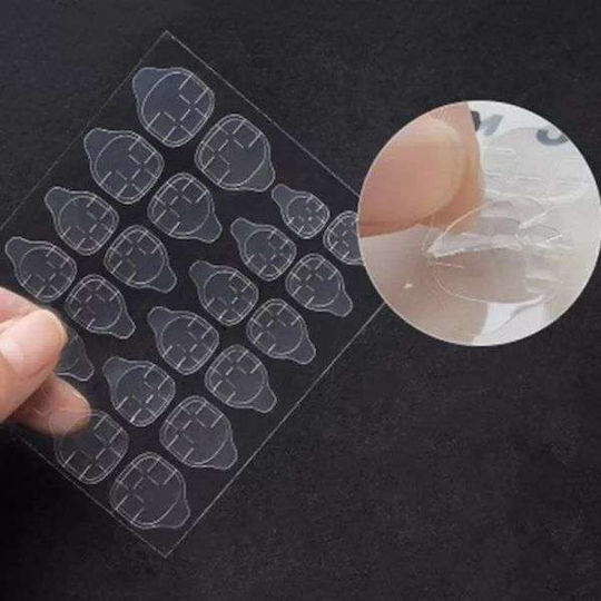 Double-Sided Nail Tips Sheets Nail Jelly Glue Manicure Adhesive Paste