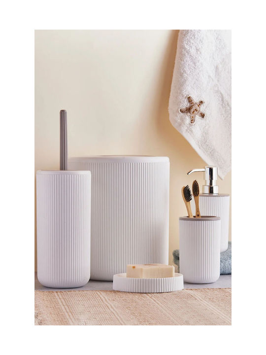 SteweHome Set Accesorii Baie Plastic Bej 5 Bucăți