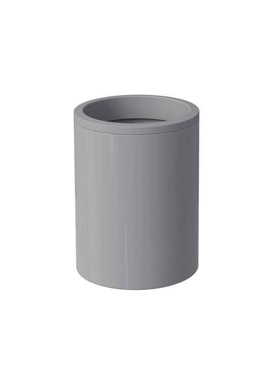 SteweHome Bathroom Accessory Set Plastic Grey 5 Pieces