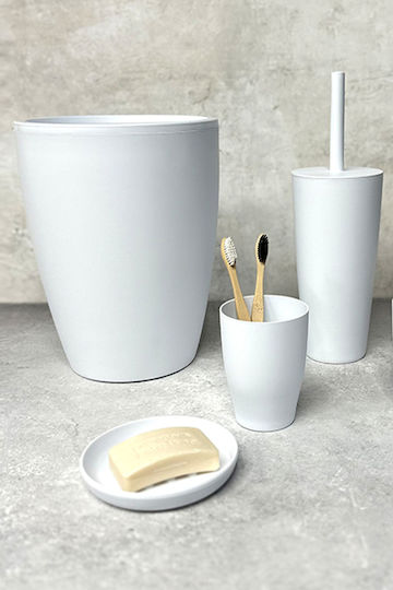 SteweHome Set Accesorii Baie Plastic Alb 5 Bucăți