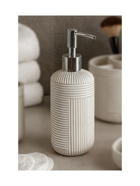 SteweHome Bathroom Accessory Set Resin Beige 5 Pieces