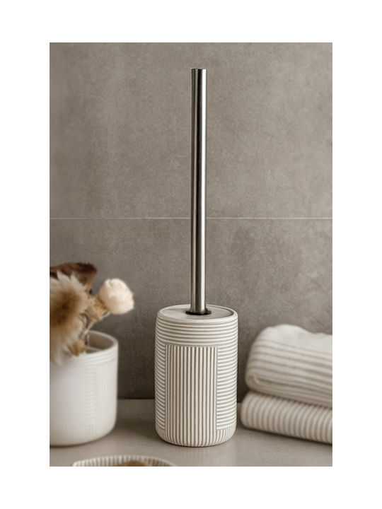 SteweHome Bathroom Accessory Set Resin Beige 5 Pieces