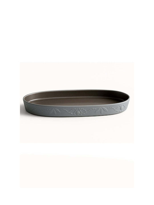 SteweHome Bathroom Accessory Set Resin Grey 5 Pieces