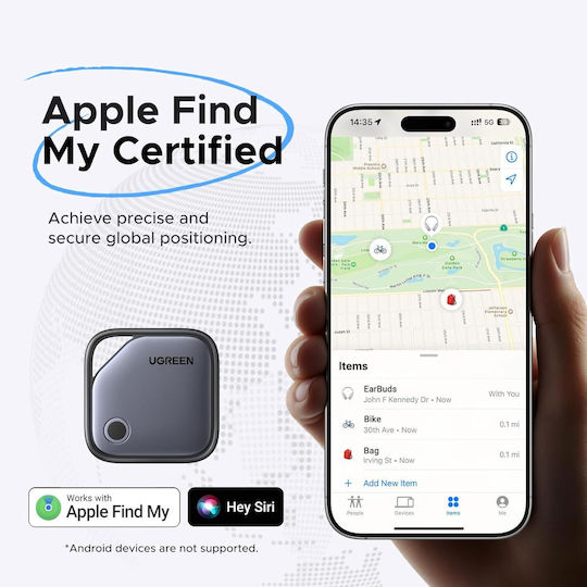 Ugreen FineTrack Apple Find My Сив 4 бр