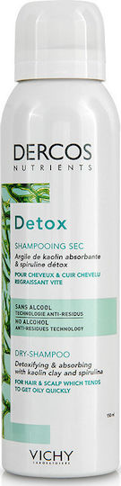 Dercos Nutrients Detox Сух Шампоан За Дълбоко Почистване За Всички Типове Коса 150ml