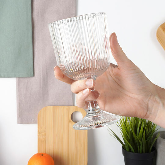 Vilde Set Pahare Vin Roșu Sticlă Albe 340ml 12 Bucăți