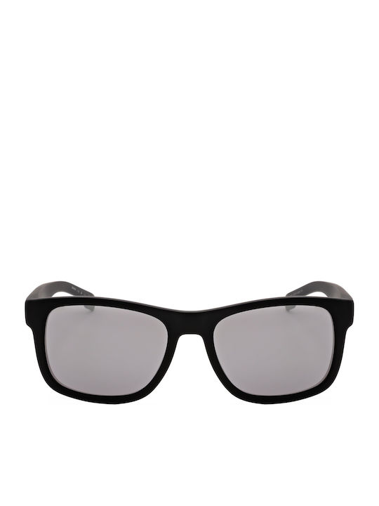 Boss Men's Sunglasses with Black Plastic Frame and Silver Mirror Lens BOSS 1568/S 003/T4