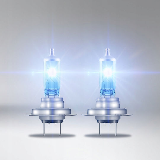 2x H7 Osram Bulbs 5000k Cool Blue Intense Led Extra White Look Duo Box