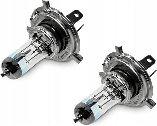 H4 12v 60/55w Lămpi Auto Alb Hyper +150% 2 Bucăți