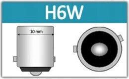 H6w Led Bulbs 6xsmd5630 Canbus White 12v White 6000k