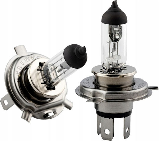 H4 60/55w 12v Michelin Bulbs Extra Long Life +130% P43t Duo Box 2 Pcs