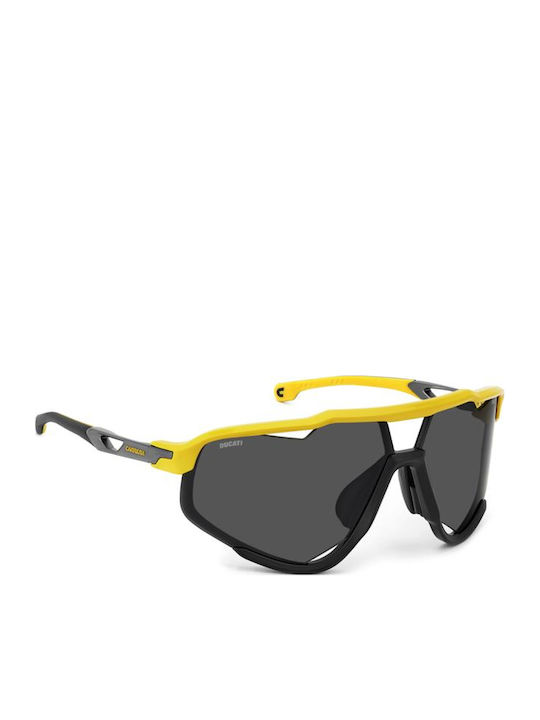 Carrera Unisex Sunglasses with Yellow Plastic Frame and Gray Lens 055/S 4CW/2K