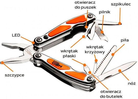 Neo Tools Multitool in Sheath Set 10 Pieces