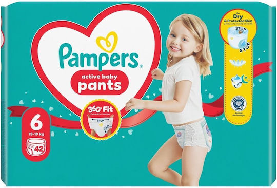 Pampers Πάνες Βρακάκι Pants No. 6 42τμχ
